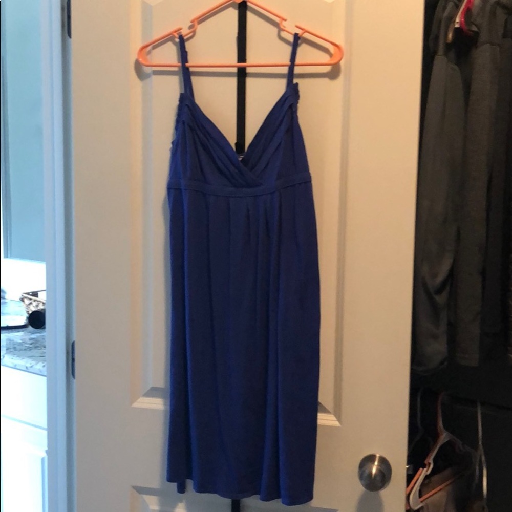 Blue spaghetti strap dress